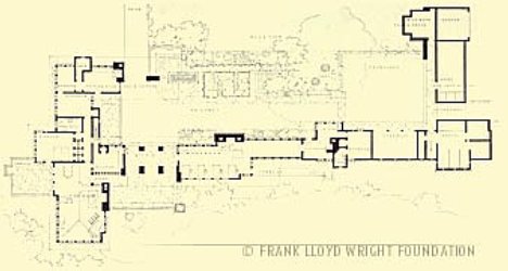 Резиденция Райта Taliesin, план Резиденция Райта Taliesin, план