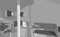 Одноэтажный дом для влажного климата. Интерьер общей комнаты