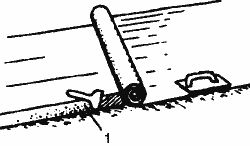 Выполнение швов рубероидной кровли