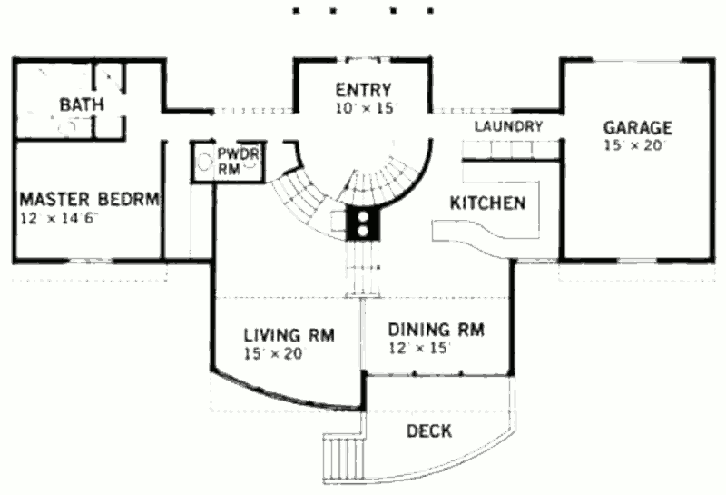 План первого этажа пассивного дома