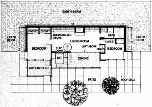 План нижнего уровня дома