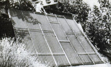 Самодельная система солнечного отопления Браншайда, внешний вид коллекторов