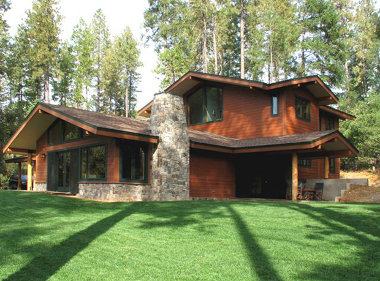 Внешний вид солнечного дома Country Craftsman House