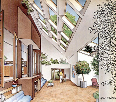 Интерьер атриума дома Де Видо