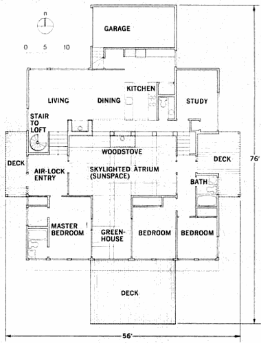 План атриумного дома Де Видо