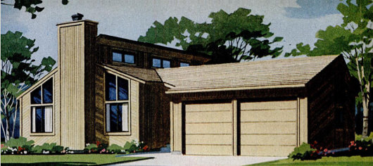 Внешний вид энергосберегающего дома с подпольным воздушным отоплением