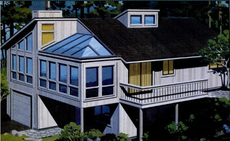 Солнечный дом, вид с юго-востока