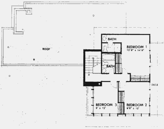 План второго уровня дома