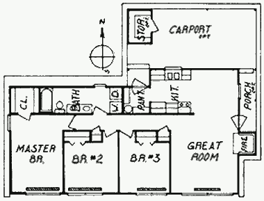 План солнечного дома
