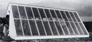 Свободно стоящая солнечная отопительная теплица, внешний вид