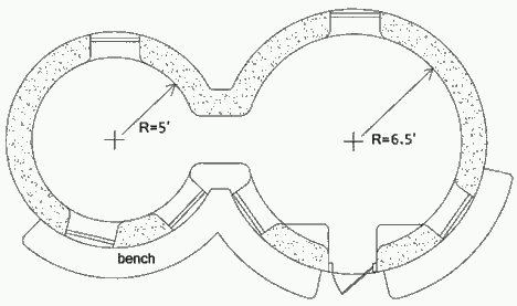 План землебитного купольного дома