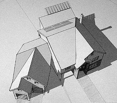 Солнечный дом Gloff Residence с севера