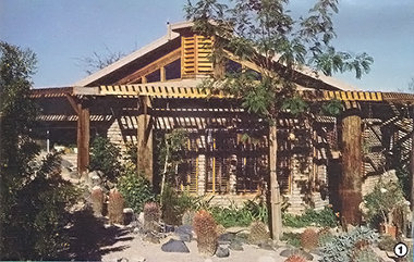 Южный фасад дома солнечного дома Хармона