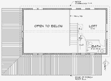 План второго уровня солнечного дома High Sierra Cabin