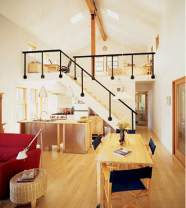 Интерьер солнечного дома High Sierra Cabin