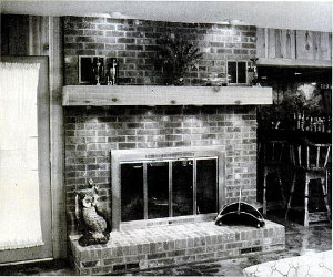 Внешний вид камина-калорифера