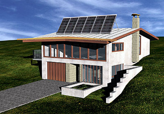 Внешний вид солнечного дома Kucinic Residence