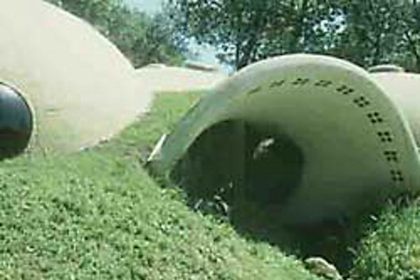 Внешний вид органического купольного дома Ллойда Тернера