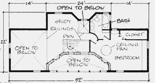План второго этажа солнечного дома Милстнейна