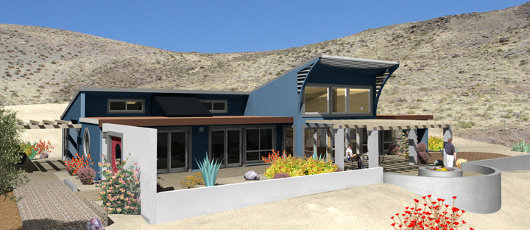 Внешний вид солнечного дома Newman House