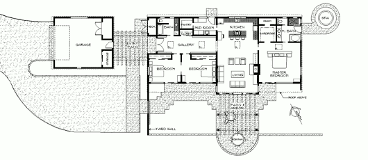 План солнечного дома Newman House
