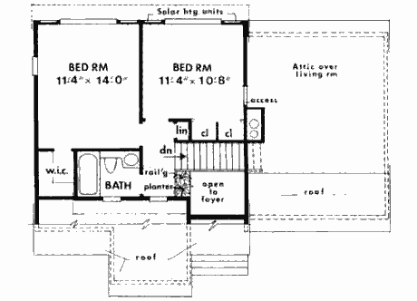План второго этажа