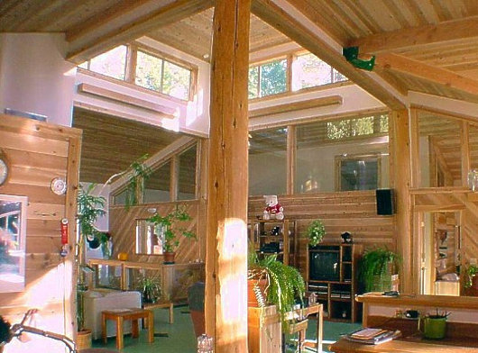 Интерьер солнечного дома Пелтона