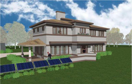 Солнечный дом прерий с юго-запада