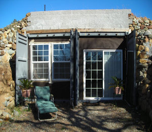 Южный фасад энергосберегающего дома