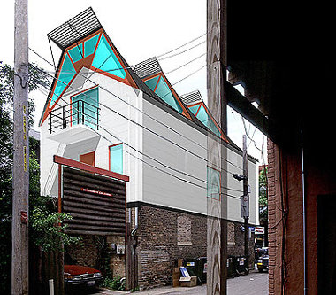 Шедовая крыша пассивного солнечного дома