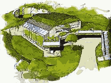 Внешний вид пассивного солнечного дома Sidwell House