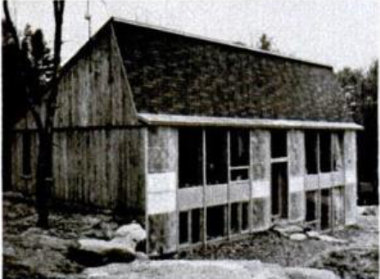 Дом с системой солнечного отопления Бута, этап строительства