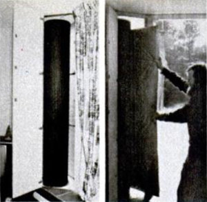 Дверь, устроенная для циркуляции воздуха