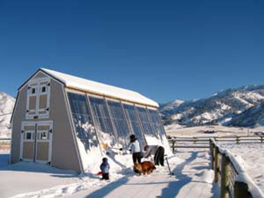 Солнечное отопление Гэри Рейза, внешний вид