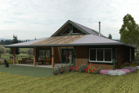 Внешний вид фермерского солнечного дома