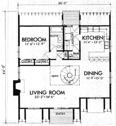 План первого этажа