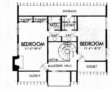 План второго этажа