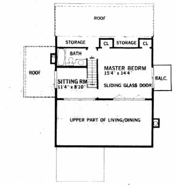 План второго этажа пассивного солнечного дома Lakeland