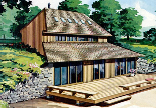 Солнечный дом Пола, вид с юго-запада