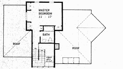 План второго этажа солнечного дома