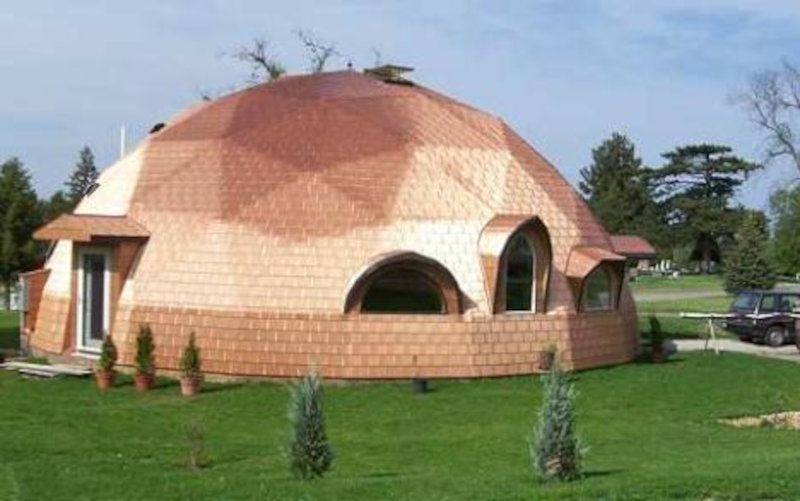 Суперизолированный купольный дом Стива Тиффани, внешний вид