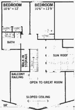 План верхнего уровня солнечного дома