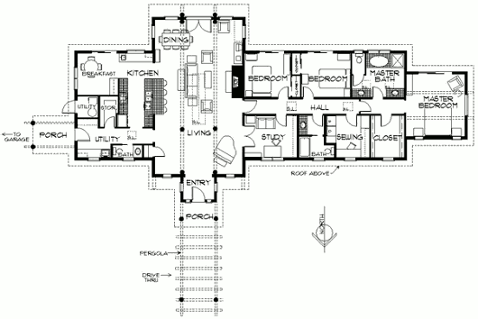 План солнечного дома Tahoe Lodge