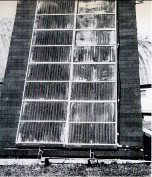 Солнечный коллектор Томасона на испытательном стенде