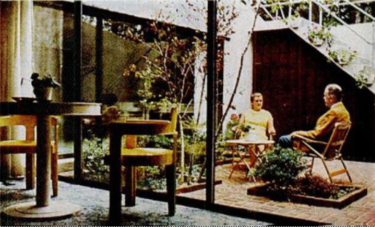 Патио подземного дома