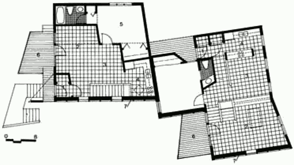 План основного уровня солнечных домов Davis Townhouses