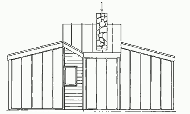 Южный фасад солнечного дома Flock Off-Grid Cabin