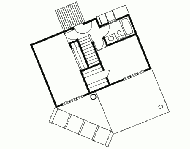 План верхнего уровня солнечного дома Goldstein Residence