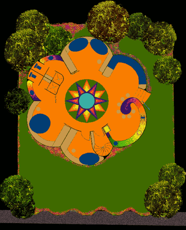 План органического органического дома Цветок