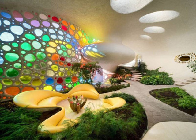 Общая комната органического дома Nautilis